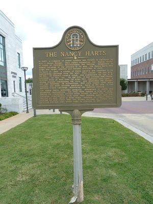 Nancy Hart Marker in LaGrange, Georgia