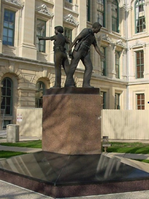 Illinois Police Officer's Memorial in Springfield, Illinois