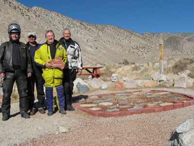 Iron Butt Association Memorial near Gerlach, Nevada