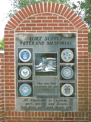 Fort Supply Veteran’s Memorial in Fort Supply, Oklahoma