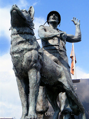 War Dog Memorial in Bristol Township, Pennsylvania
