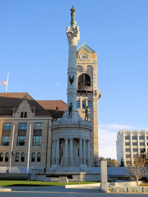 Veterans Memorial Plaza in Scranton, Pennsylvania