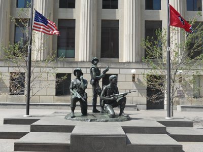 Vietnam War Veteran Memorial in Nashville, Tennessee