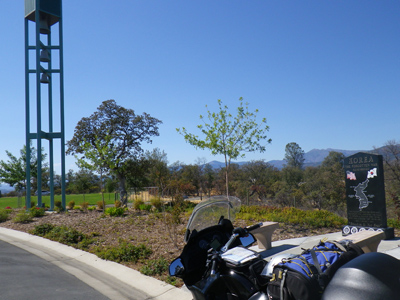 Korean War Memorial in Igo, California