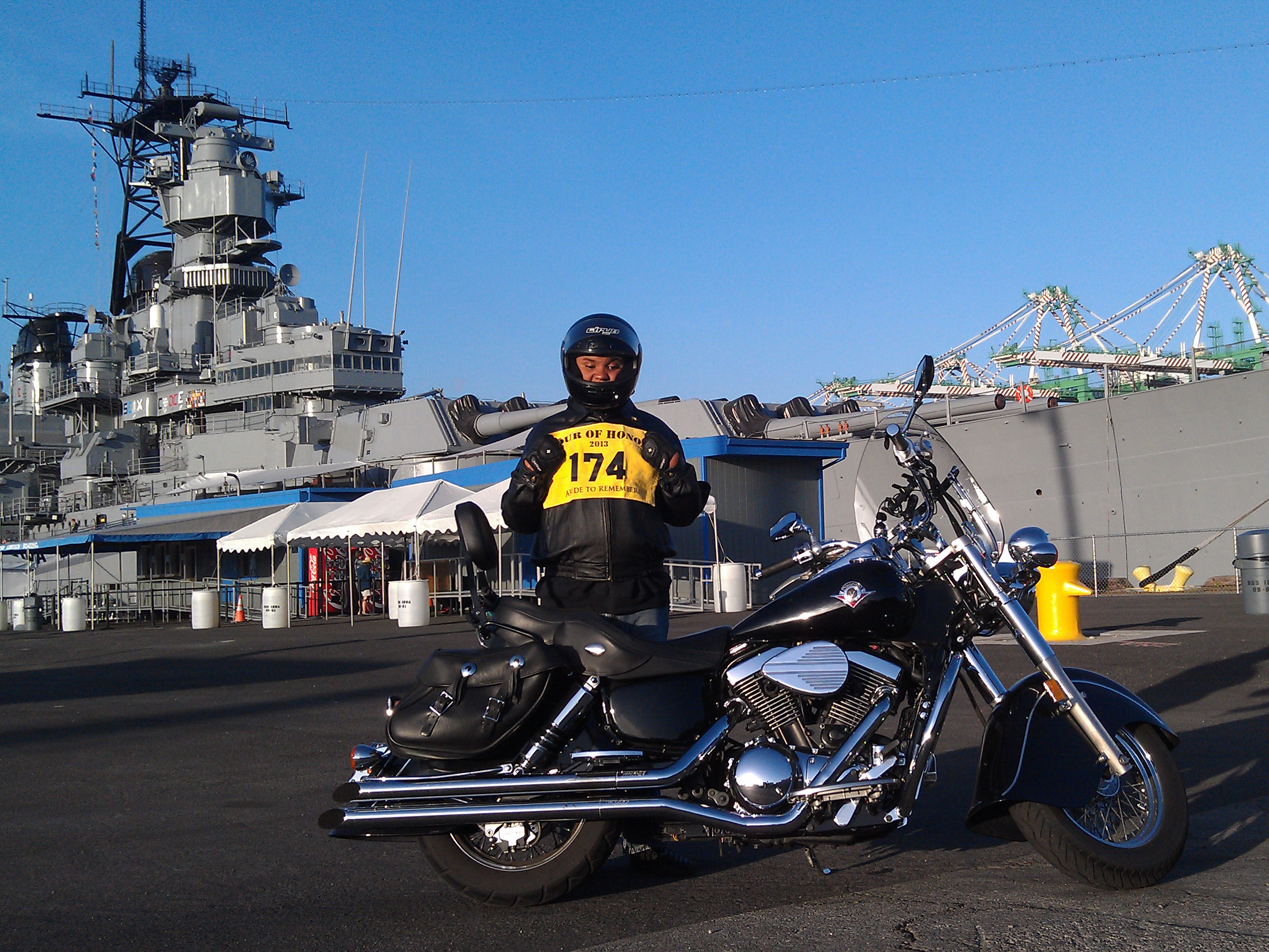 USS Iowa in San Pedro, California
