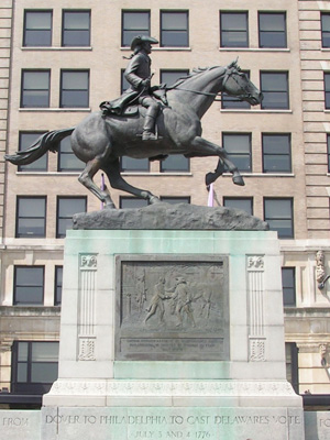 Caesar Rodney Monument in Wilmington, Delaware