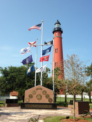 Veterans Memorialin Ponce Inlet, Florida