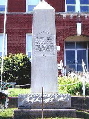 Veterans Memorial in Elizabethtown, Illinois