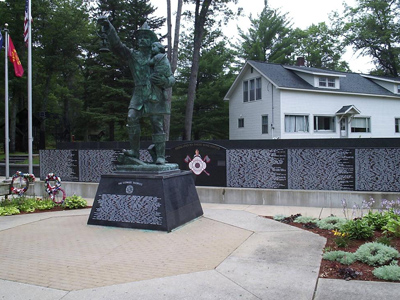 Firemen’s Memorial near Roscommon, Michigan