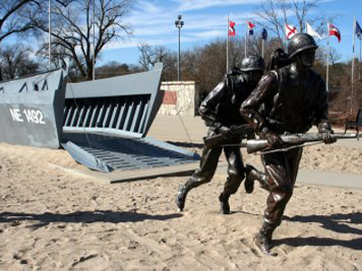 Higgins Boat Memorial in Columbus, Nebraska