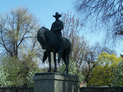 Sheriff Til Taylor Monument in Pendleton, Oregon