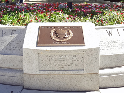 Wisconsin Law Enforcement Memorial in Madison, Wisconsin